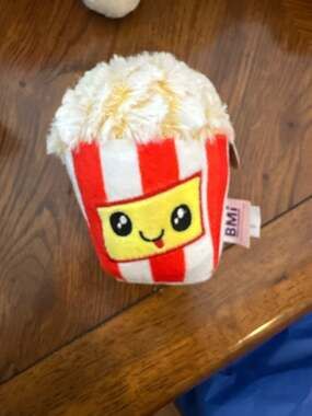 BMI Merchandise Kawaii Plush Popcorn Stuffed Toy